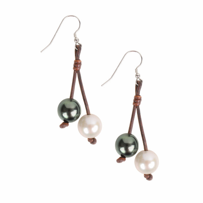 Boho Tassel Earrings - Hottest Designer Pearl and Leather Jewelry | VINCENT PEACH
 - 1
