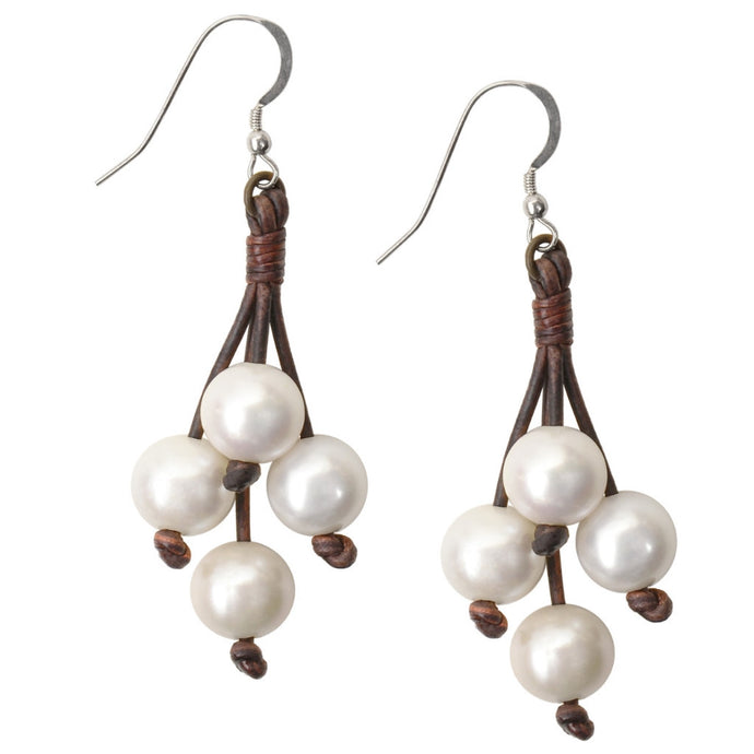 Boho Tassel Earrings, Freshwater - Vincent Peach Fine Jewelry