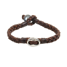 Braided Windward Bracelet - Hottest Designer Pearl and Leather Jewelry | VINCENT PEACH
 - 2