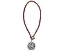 Vintage Greek Coin Leather Necklace with Tahitian Pearl