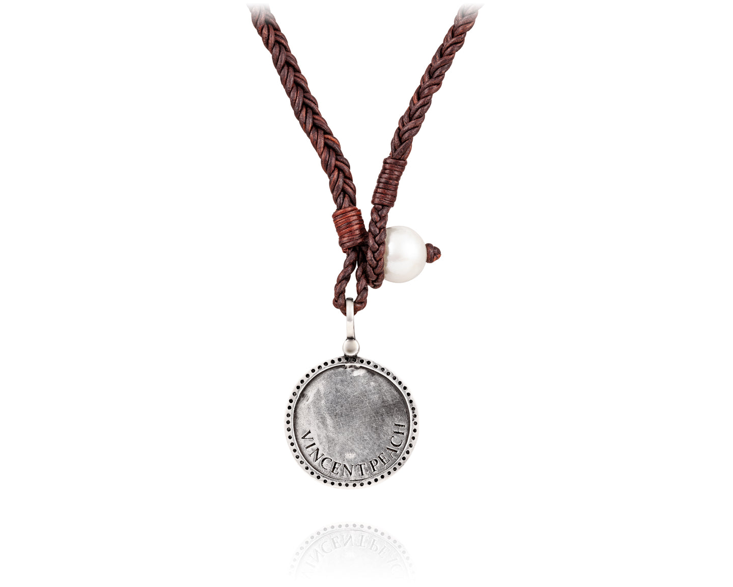 Trojan Dog Tag Necklace  Diamond – Vincent Peach Fine Jewelry