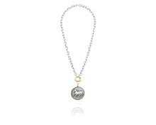 Diamond Trojan Coin Chain Necklace - Vincent Peach Fine Jewelry
