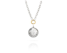 Diamond Trojan Coin Chain Necklace - Vincent Peach Fine Jewelry