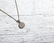 Pavé Disc Chain Necklace