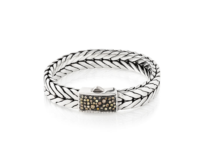 3.25ct Diamond Woven Bracelet