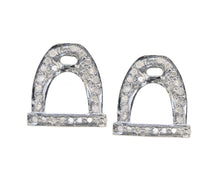Diamond Stirrup Studs - Vincent Peach Fine Jewelry