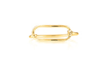 Rectangle Snaffle Bit Bangle | Sterling Silver