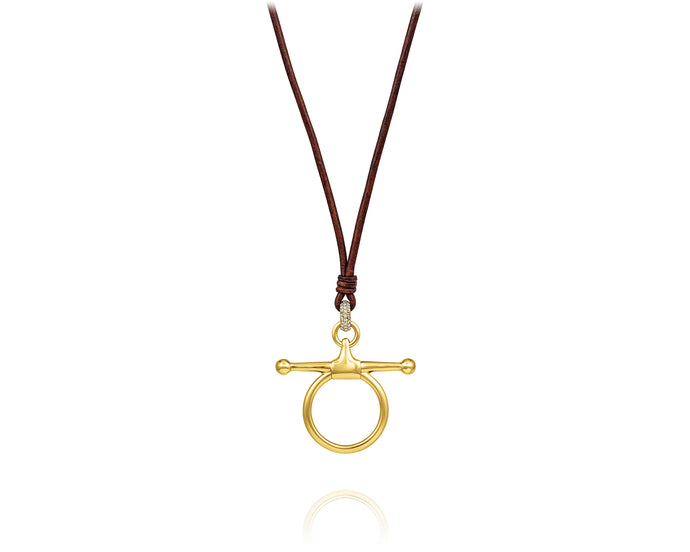 Fulmer Bit Necklace | Gold