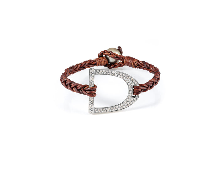 Derby Stirrup Bracelet | Diamond - Vincent Peach Fine Jewelry
