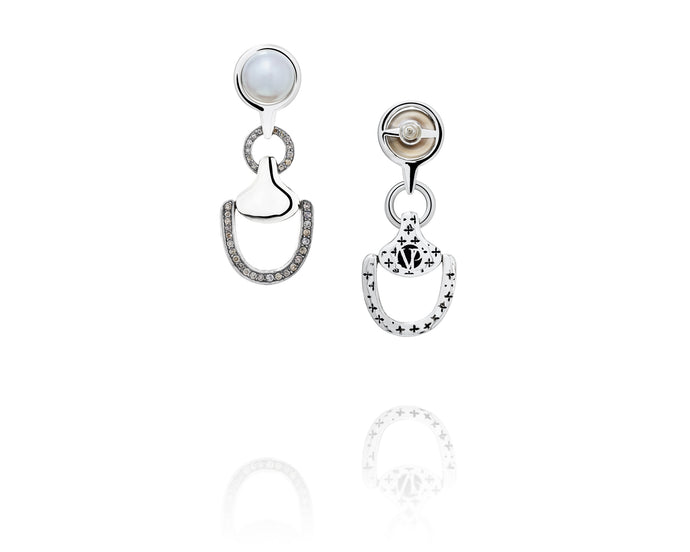 Churchill Downs Earrings | Half Diamond