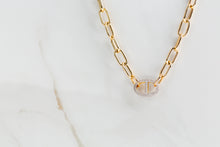 Paperclip Anchor Chain | Gold Diamond - Vincent Peach Fine Jewelry