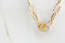 Paperclip Anchor Chain | Gold Diamond - Vincent Peach Fine Jewelry