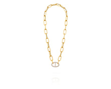 Paperclip Anchor Chain | Gold Diamond - Vincent Peach Fine Jewelry