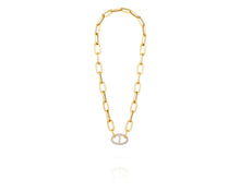 Paperclip Anchor Chain | Gold Diamond