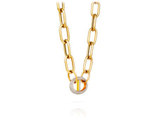 Paperclip Anchor Chain | Gold Diamond