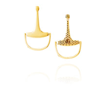 Medium Equestrian Bit Earrings | Gold - Vincent Peach Fine Jewelry