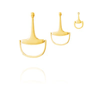 Medium Equestrian Bit Earrings | Gold - Vincent Peach Fine Jewelry