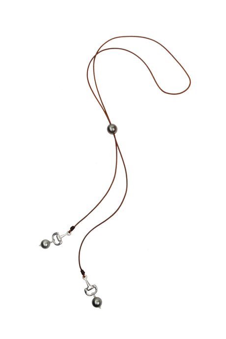 Equestrian Sliding Lariat, Tahitian - Vincent Peach Fine Jewelry