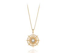 Diamond Lariat Compass Necklace
