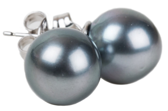 South Sea Tahitian Pearl Studs - Hottest Designer Pearl and Leather Jewelry | VINCENT PEACH
