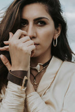 Santa Fe Drifter's Buckle | Hammered Gold