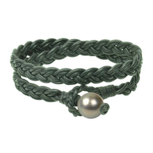 Lagos Double Wrap Bracelet, Tahitian - Hottest Designer Pearl and Leather Jewelry | VINCENT PEACH
 - 7