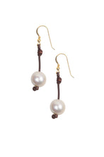 Large Seaplicity Earrings, Freshwater - Hottest Designer Pearl and Leather Jewelry | VINCENT PEACH
 - 2