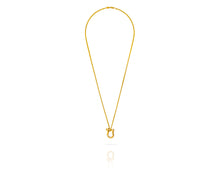Small Shackle Bit Charm Necklace | Gold - Vincent Peach Fine Jewelry