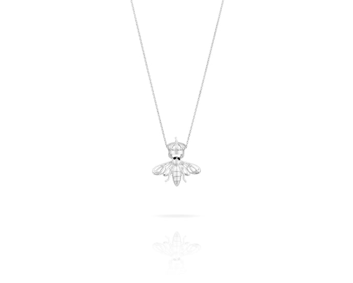Queen Bee Necklace | Solid Sterling Silver - Vincent Peach Fine Jewelry