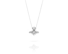 Queen Bee Necklace | Gold Diamond Wings - Vincent Peach Fine Jewelry