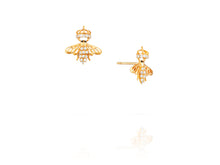 Queen Bee Earrings | Gold Diamond Body - Vincent Peach Fine Jewelry