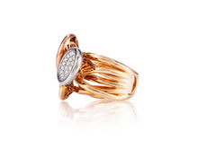 1.4ct Diamond 18kt White, Yellow, and Rose Gold Ring
