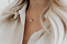 Queen Bee Necklace | Gold Diamond Wings - Vincent Peach Fine Jewelry