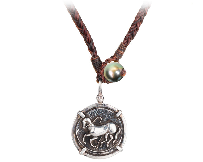 Trojan Coin Necklace - Vincent Peach Fine Jewelry