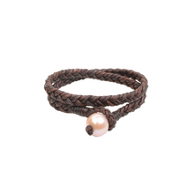 Double Wrap Flat Braid Bracelet | Pink - Vincent Peach Fine Jewelry