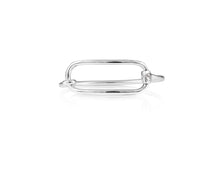 Rectangle Snaffle Bit Bangle | Sterling Silver