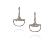 Large Equestrian Bit Earrings | Diamond
