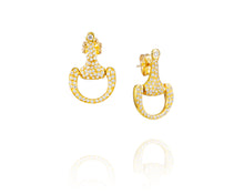 Small Equestrian Bit Earrings | Diamond - Vincent Peach Fine Jewelry