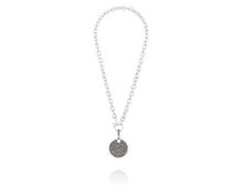 Pavé Disc Chain Necklace - Vincent Peach Fine Jewelry
