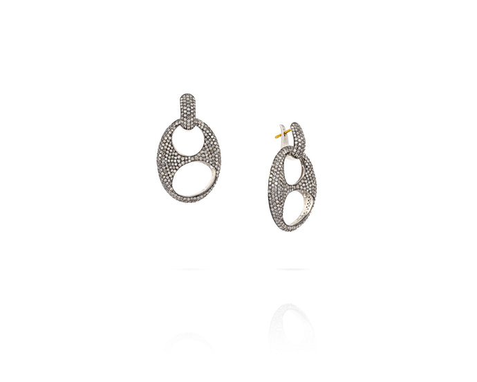 Dorado Pavé Earrings - Vincent Peach Fine Jewelry