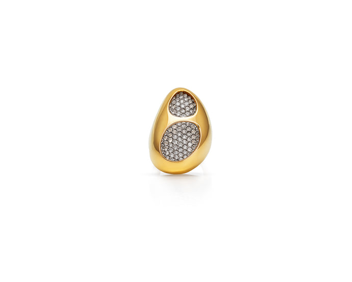 Diamond Dorado Dome Ring | Gold