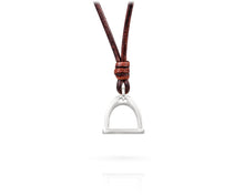 Small Stirrup Charm Necklace