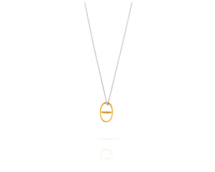Small Kingston Charm Necklace | Two-Toned - Vincent Peach Fine Jewelry