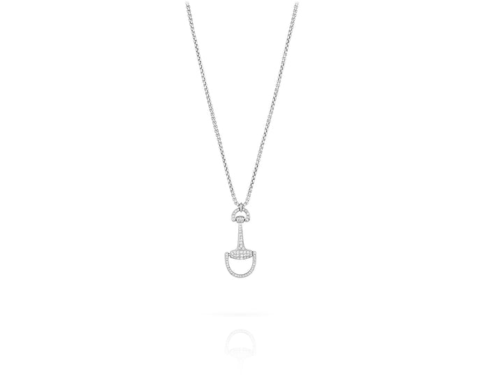 Medium Montana Charm Necklace | Diamond