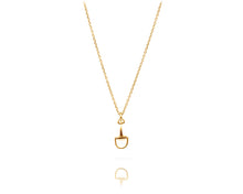 Small Montana Bit Charm Necklace | Gold