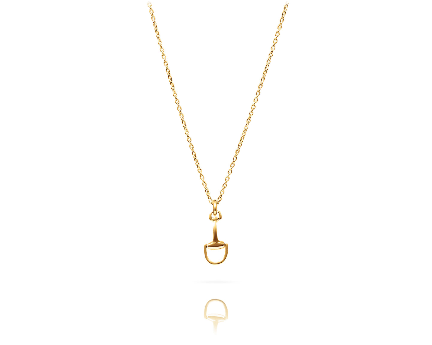 Small Montana Bit Charm Necklace | Gold