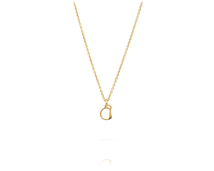 Small Cheval Bit Charm Necklace | Gold