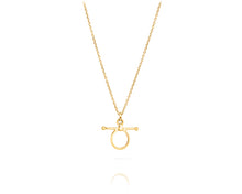 Small Fulmer Bit Charm Necklace | Gold - Vincent Peach Fine Jewelry