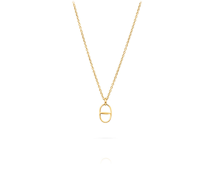 Small Kingston Bit Charm Necklace | Gold