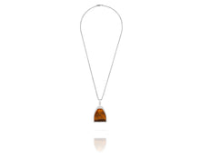 Natural Stone Stirrup Charm Necklace